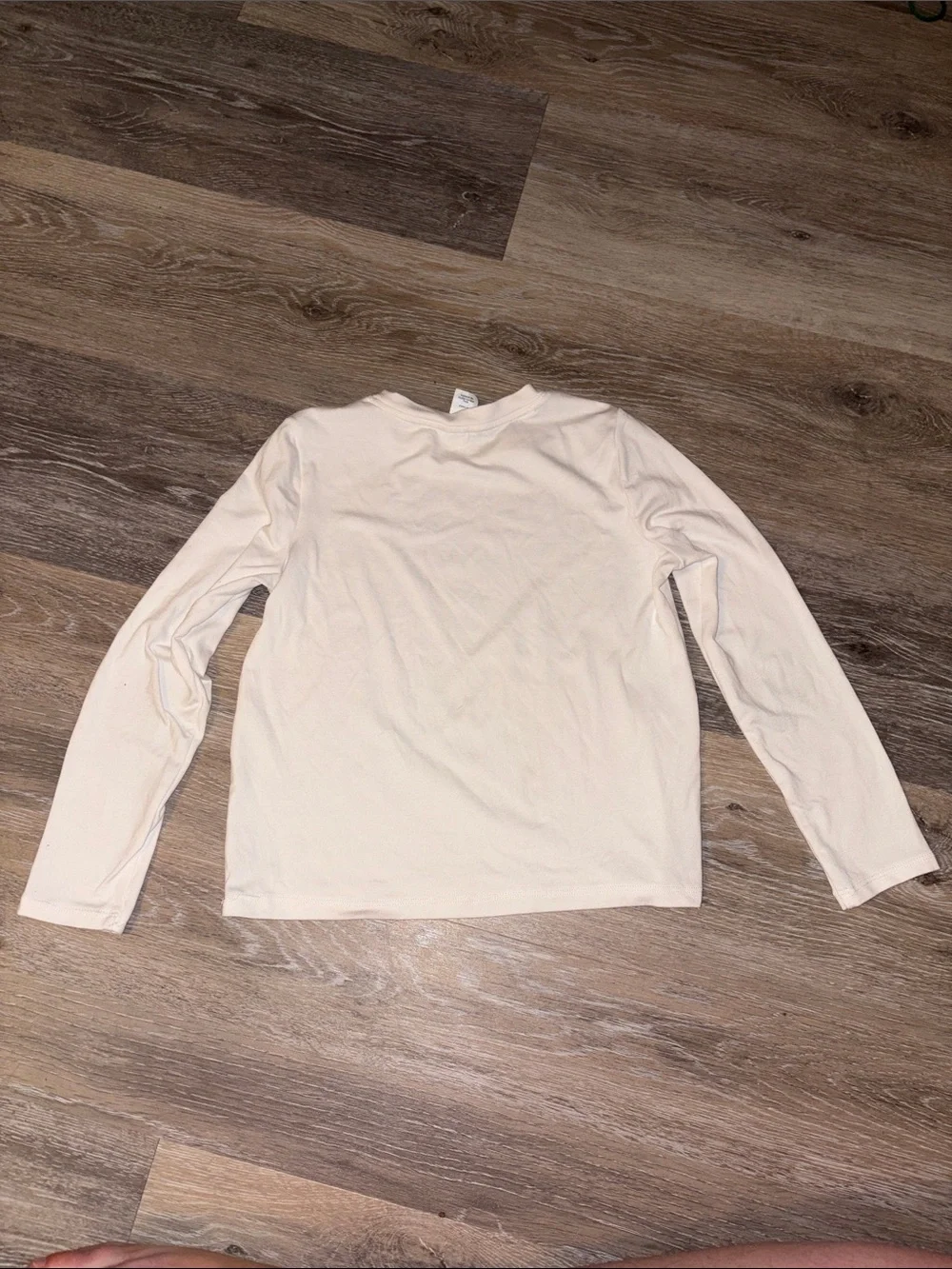 Girls' Long-Sleeve Tee in White